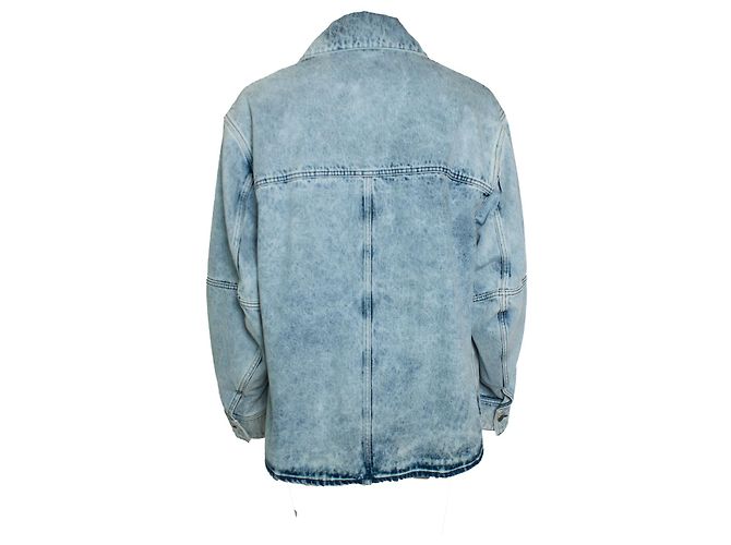 Autre Marque LGN Louis Gabriel Nouchi, Blau gewaschene Jeansjacke - Ansicht 2