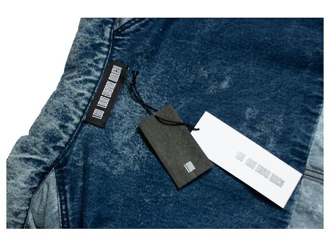 Autre Marque LGN Louis Gabriel Nouchi, Blau gewaschene Jeansjacke - Ansicht 6