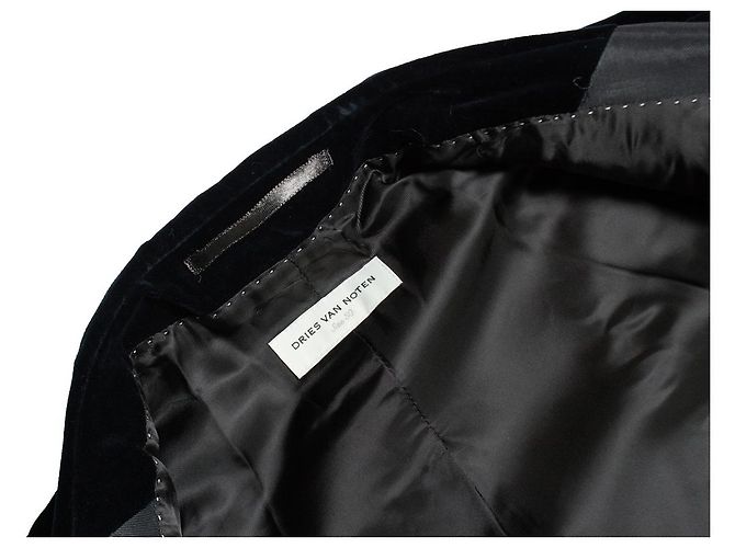 Navyblaues Samtblazer von Dries van Noten - Ansicht 5