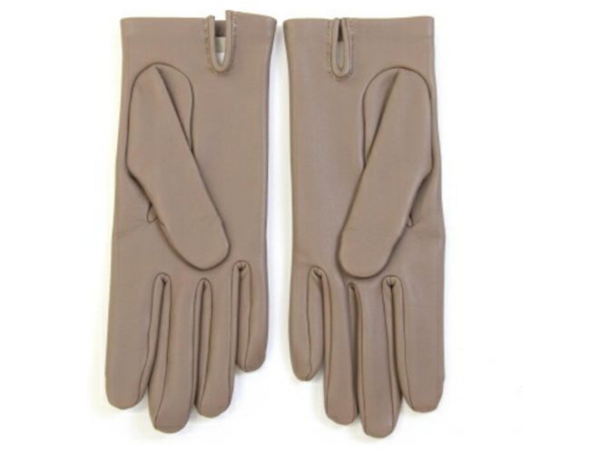 Hermès Guantes Hermes Bastille en gris Etoupe Gris pardo - vista 2