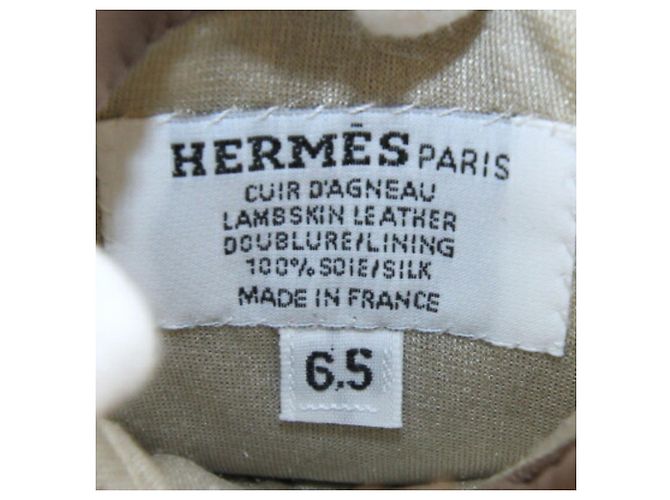 Hermès Guantes Hermes Bastille en gris Etoupe Gris pardo - vista 4