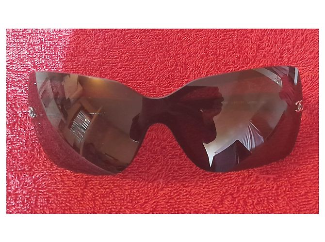 Gafas de sol Chanel negras de plástico Negro - vista 5