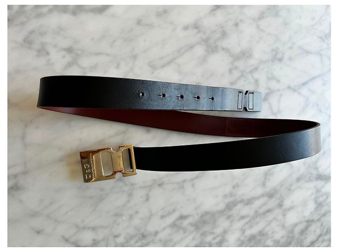 Dolce & Gabbana Gürtel aus schwarzem Leder - Ansicht 4