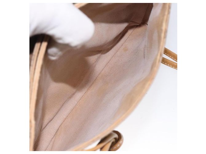 Borsa a Spalla Micro GG Supreme Gucci Beige Oro 007 92 5548 Auth BA1398 D'oro - vista 11