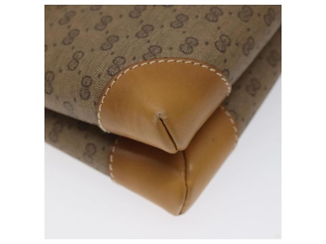 Borsa a Spalla Micro GG Supreme Gucci Beige Oro 007 92 5548 Auth BA1398 D'oro - vista 8