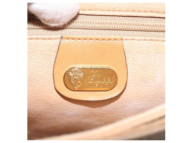 Borsa a Spalla Micro GG Supreme Gucci Beige Oro 007 92 5548 Auth BA1398 D'oro - vista 9