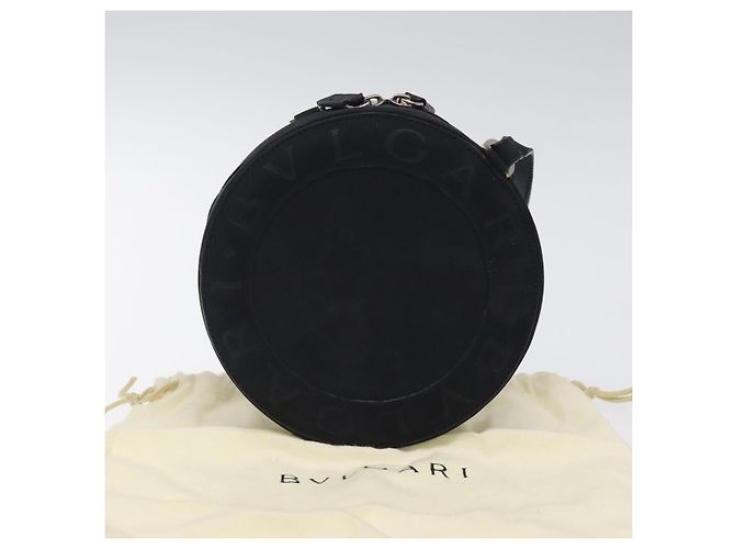 Bulgari Bolsa de Ombro BVLGARI em Camurça Azul Marinho Prata Autêntica bs24625 - vista 11