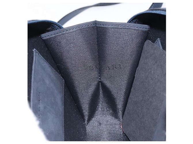 Bulgari Bolsa de Ombro BVLGARI em Camurça Azul Marinho Prata Autêntica bs24625 - vista 16
