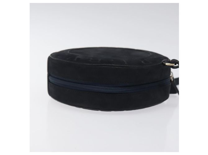 Bulgari Bolsa de Ombro BVLGARI em Camurça Azul Marinho Prata Autêntica bs24625 - vista 3