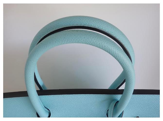 Hermès Borsa Hermes Birkin 30 blu atoll - vista 7