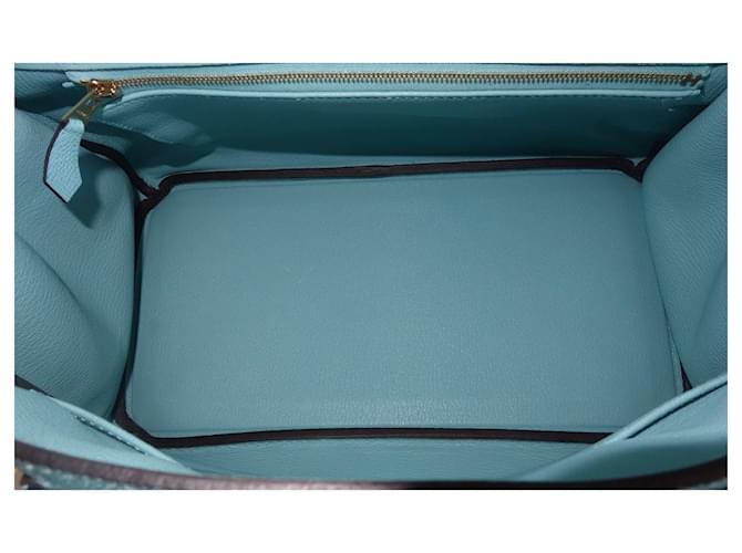 Hermès Borsa Hermes Birkin 30 blu atoll - vista 10