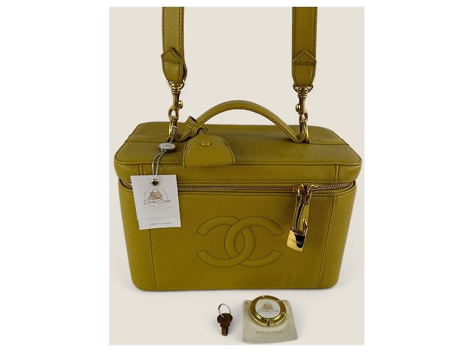 Chanel Vanity Schultertasche Vintage aus Kaviar - Ansicht 12