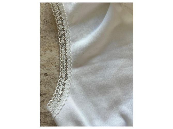 Camiseta sin mangas de algodón blanca Chanel Blanco - vista 3