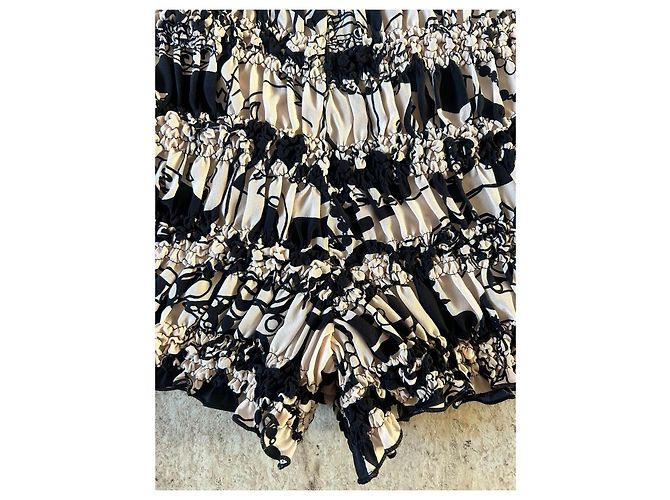 Pantaloncini Chanel Neri e Beige in Elastan Taglia 36 Nero - vista 5