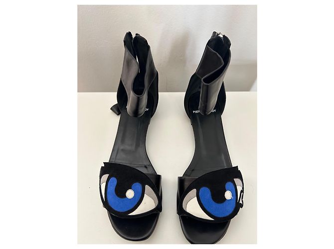 Sandali Pierre Hardy in pelle nera Taglia 38 Nero - vista 2