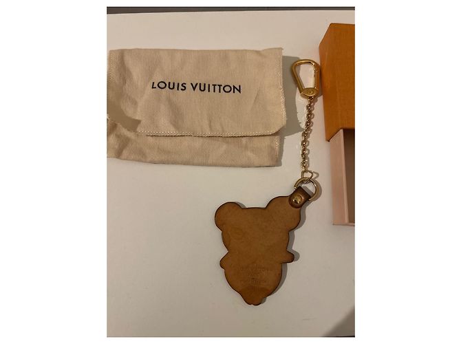 Llavero Louis Vuitton Panda Murakami Edición Limitada 2004 Camello - vista 3