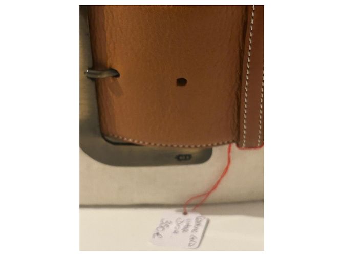 Cinturón Ancho Dior de Cuero Camel Cognac Camello - vista 4