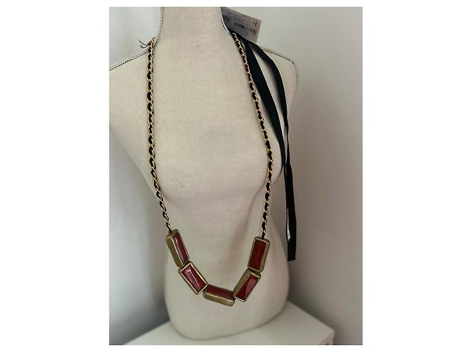 Sautoir Marni rosso e dorato – Nuovo, modello originale Nero D'oro - vista 2