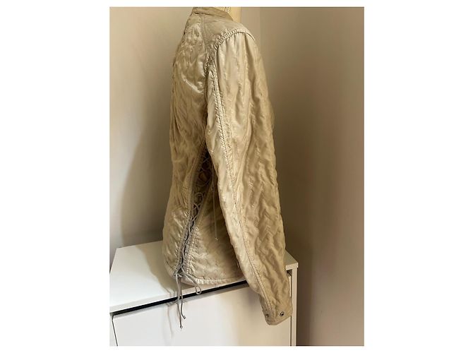 Beige Prada-Jacke - Größe 44 IT 40 FR - Taillierter Schnitt - Ansicht 3