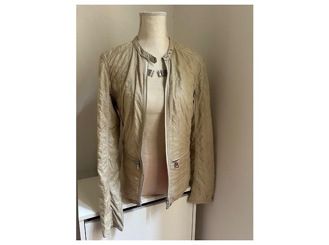 Beige Prada-Jacke - Größe 44 IT 40 FR - Taillierter Schnitt - Ansicht 6