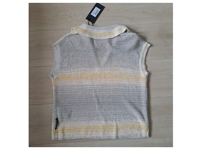 Top John Richmond in cotone grigio - vista 2