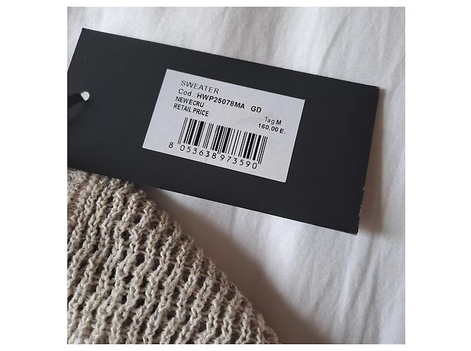 Top John Richmond in cotone grigio - vista 5