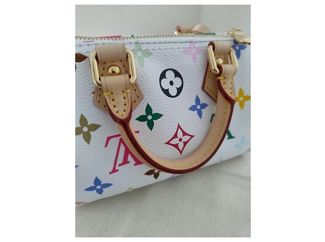 Nano speedy Louis Vuitton x Takashi Murakami nuovo di zecca Multicolore - vista 10