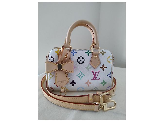 Nano speedy Louis Vuitton x Takashi Murakami nuovo di zecca Multicolore - vista 3