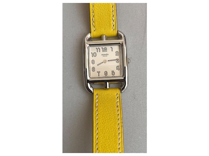 Reloj Hermès Cape Cod Acero Pulsera Amarillo Nápoles - vista 2