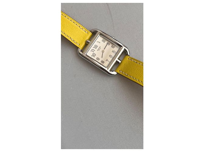 Reloj Hermès Cape Cod Acero Pulsera Amarillo Nápoles - vista 3