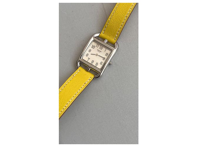 Reloj Hermès Cape Cod Acero Pulsera Amarillo Nápoles - vista 4