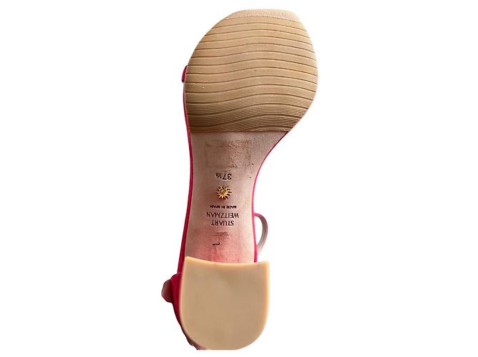Sandali Stuart Weitzman in scamosciato rosa - vista 6