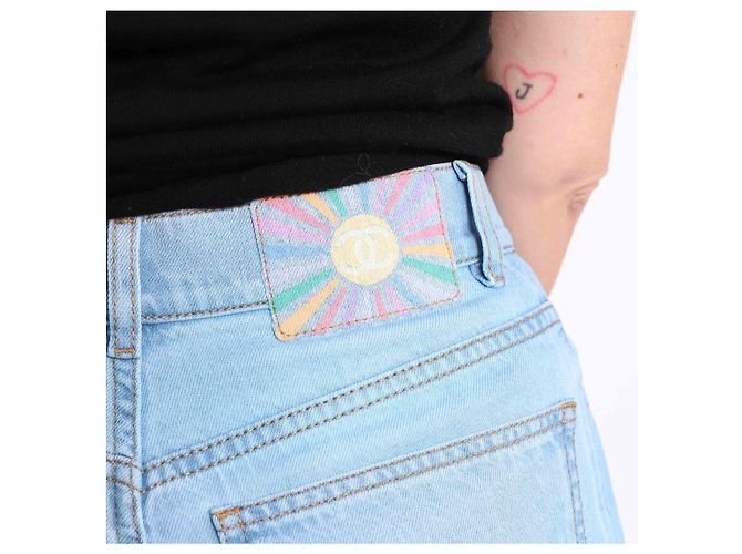 Chanel Jeansshorts Blau Größe 36 - Ansicht 10