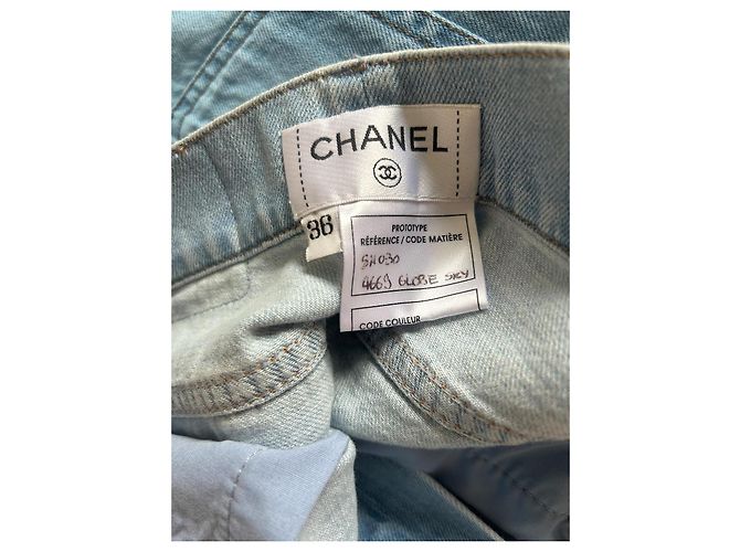 Chanel Jeansshorts Blau Größe 36 - Ansicht 5