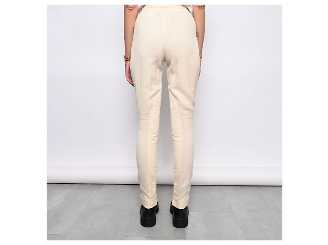 Pantalones Chanel beige estilo ecuestre - vista 11