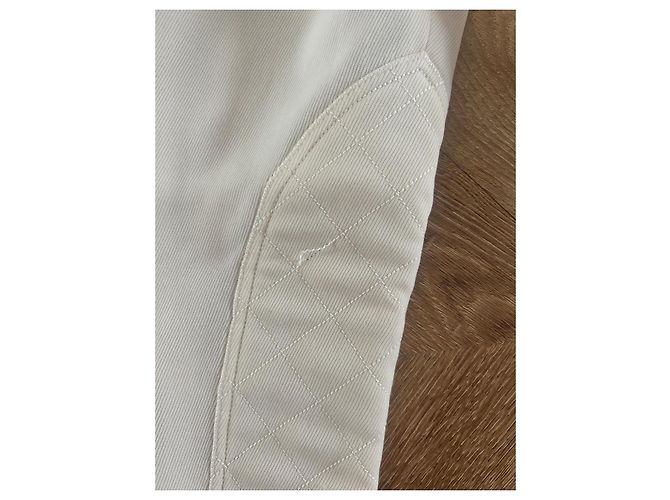 Pantalones Chanel beige estilo ecuestre - vista 4