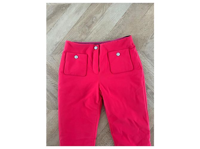 Chanel Raspberry Pink Ski Pants Polyester Size 36 - view 3