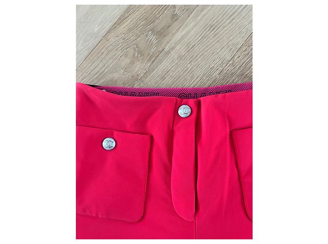 Chanel Raspberry Pink Ski Pants Polyester Size 36 - view 4