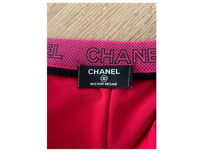 Chanel Raspberry Pink Ski Pants Polyester Size 36 - view 7