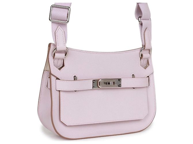 Jypsiere Hermès Mini Jypsière in pelle rosa - vista 2