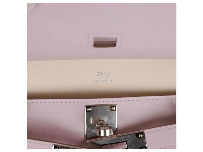 Jypsiere Hermès Mini Jypsière in pelle rosa - vista 6
