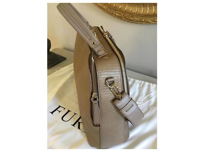 Borsa Furla in pelle taupe - vista 10