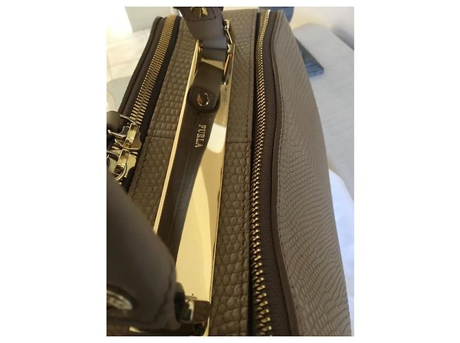 Borsa Furla in pelle taupe - vista 17