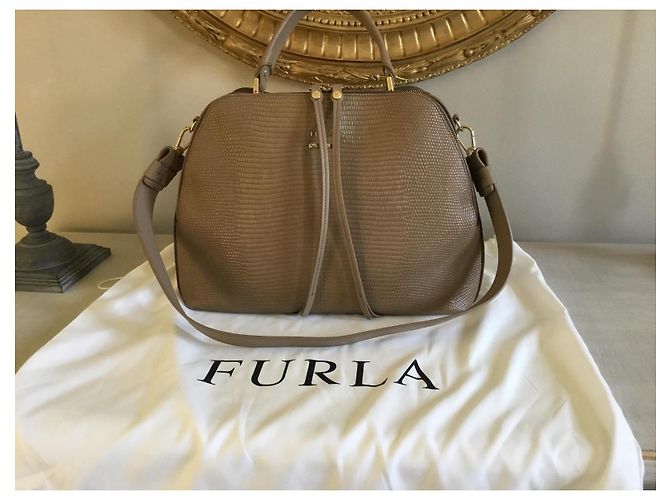 Borsa Furla in pelle taupe - vista 2