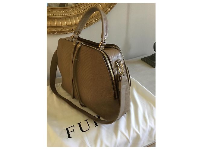 Borsa Furla in pelle taupe - vista 4