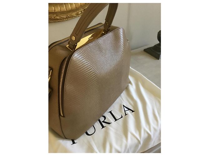 Borsa Furla in pelle taupe - vista 8