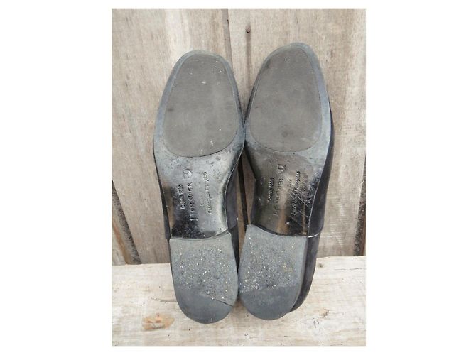 Joseph Fenestrier Richelieu in suede nero - vista 6