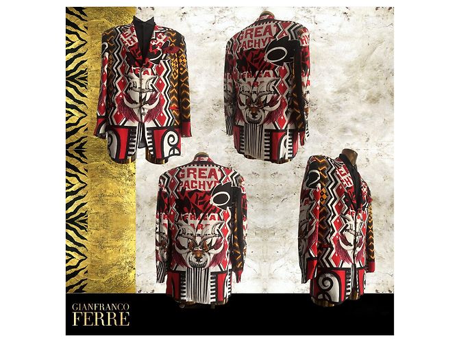 Giacca vintage spettacolare di Gianfranco Ferré Multicolore - vista 12