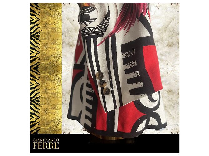 Giacca vintage spettacolare di Gianfranco Ferré Multicolore - vista 6