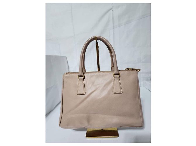 Borsa Tote Galleria in pelle Saffiano Lux di Prada, rosa chiaro - vista 3